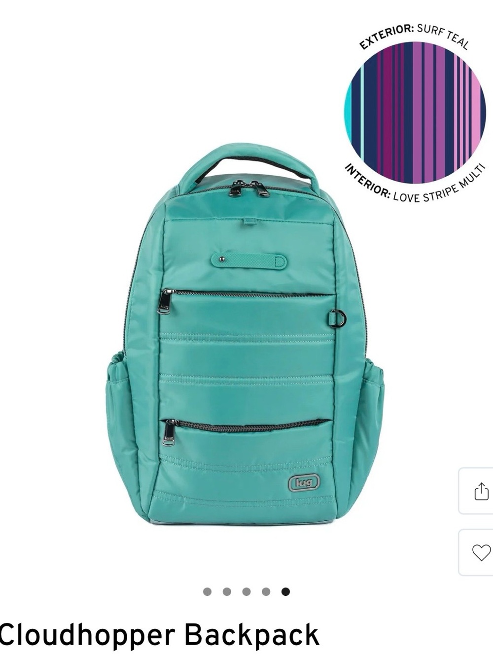 lug Cloudhopper Backpack in Surf Teal